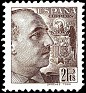 Spain 1939 Franco 2 PTS Brown Edifil 876. España 876. Uploaded by susofe